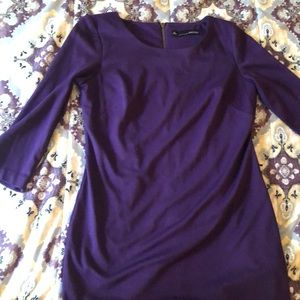 Purple knee length dress size 10